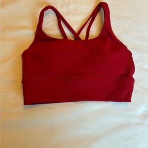 Lululemon Athletica Red Strappy Sports Bra